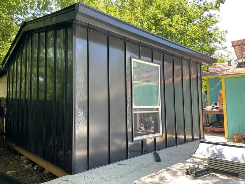 Black standing seam metal wall panels for Metal Roof Installation in Upper Moreland